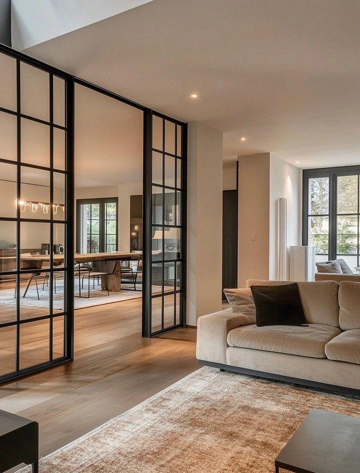 Modern architectural design featuring technology integration