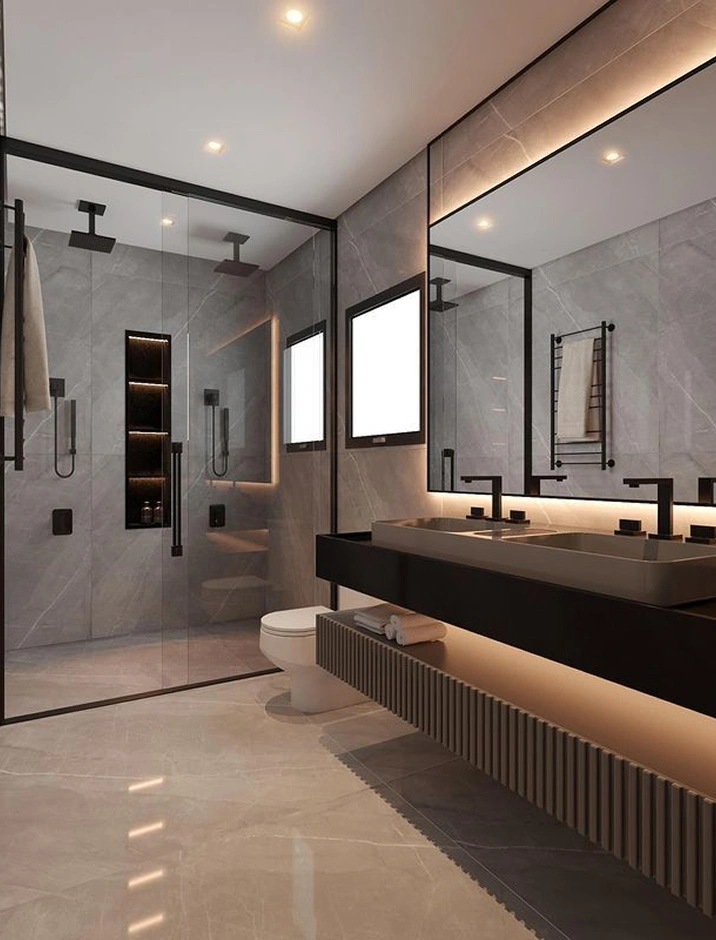 Modern architectural design featuring technology integration